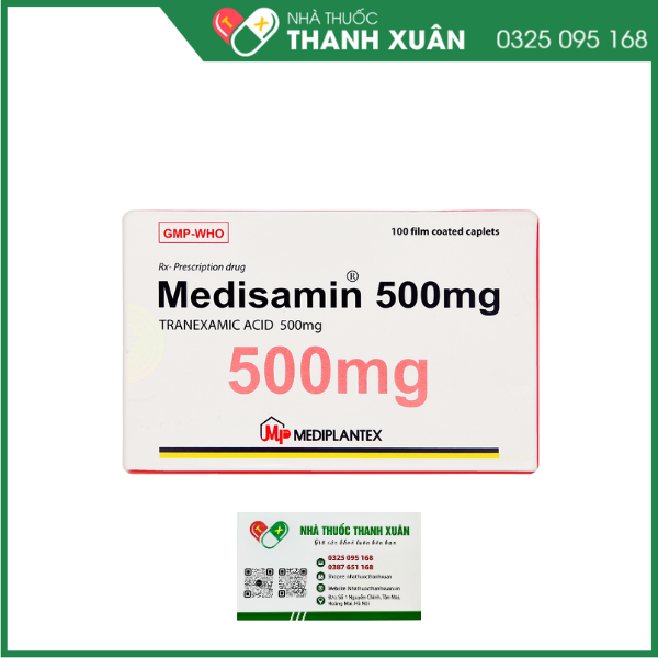 Medisamin 500mg trị và phòng ngừa chảy máu